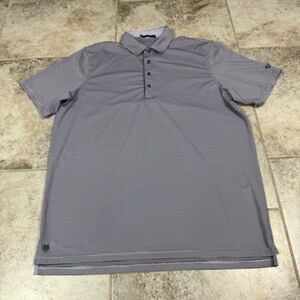 Greyson Polo Shirt Mens XL Striped Golf Performance Short Sleeve Logo